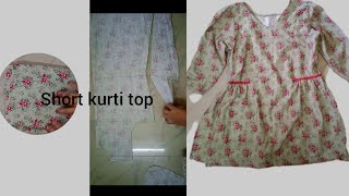 simple design kurti top cutting ampstitching 👚👚❤️ [upl. by Aziza34]