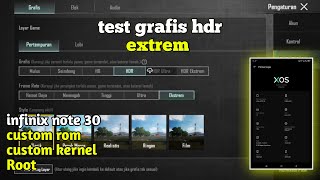 Nyobain Grafis HDR di hp infinix note 30 ROOT  5 FingersGyroscope PUBG MOBILE INDONESIA [upl. by Eitsirhc]