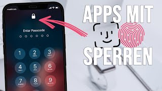 iPhone Apps sperren mit Face ID oder Fingerabdruck 2022 [upl. by Mina]