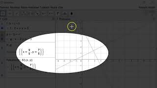 Yhtälöparin ratkaiseminen Geogebralla [upl. by Nerac]