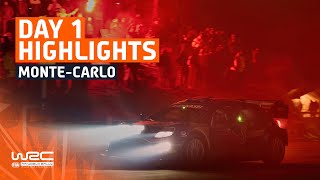 Day 1 Highlights  WRC Rallye MonteCarlo 2023 [upl. by Leihcim92]