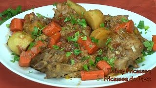 Fricase de Pavo  Turkey Fricassee CubaPuerto Rico [upl. by Cesar353]