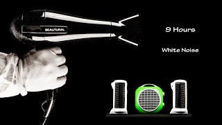 Hair Dryer Sound 54 and Three Fan Heaters Sound  Visual ASMR  9 Hours Lullaby to Sleep and Relax [upl. by Anitra]