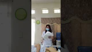 changing diaper plss watch this caregiver hardwork nelrosevlog [upl. by Hallock]