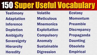 150 Useful Vocabulary  Expand Your English Vocabulary [upl. by Currie]