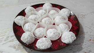 Snežne grudve  Snowballs cookies  Bebina kuhinja  Domaći video recept [upl. by Towney]