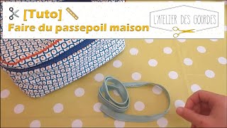 🧵 Tuto  Faire du passepoil maison 🧵 [upl. by Leugimsiul]