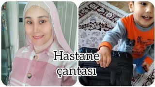 Hastane çantada neler var  Vlog Devlet hastanede doğum için hastane çantası [upl. by Omixam]