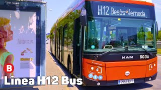 H12 Bus  Autobús de Barcelona  Viaje completo [upl. by Chavaree]