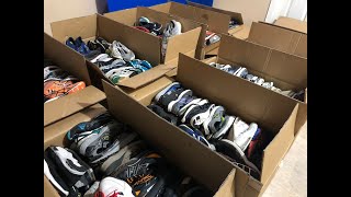 100 Original  Branded Used Shoes in wholesale SOLD [upl. by Annaear]