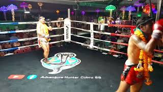 Denpayak Saksomchay red Vs Rodsing SWachara blue WaiKru 55 kilos Antza Thaiboxing [upl. by Aliled]