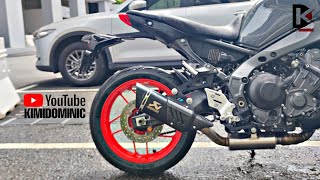 YAMAHA MT 09 V3 AKRAPOVIC SOUND [upl. by Soma209]