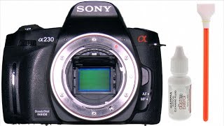 Sensor Cleaning Sony DSLR DIY [upl. by Noned367]