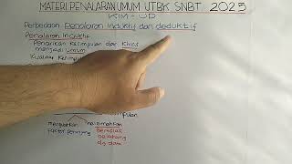 MATERI PENALARAN UMUM INDUKTIF DAN DEDUKTIF UTBK SNBT 2025 [upl. by Yrevi]