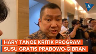 Pertanyakan Dana Program Susu Gratis Hary Tanoe Ada Uangnya Tidak [upl. by Dnesnwot]