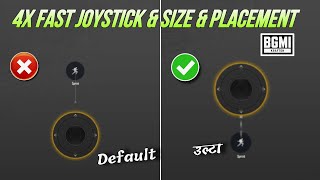 BGMI Reverse Joystick Setup  Best Joystick Size amp Placement BGMI amp PUBG  Fastest Joystick Setting [upl. by Eibor]