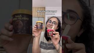 Havmor vs Amul which choco brownie is better foodie delhi ashortaday youtubeshorts shorts [upl. by Wehtam]