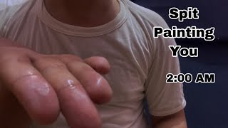 ASMR Spit Painting You amp Whispers 💤 [upl. by Yetta]