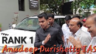 Hyderabads New Collector and DM Anudeep Durishetty IAS Grand Entry  IAS MOTIVATION [upl. by Wivestad]