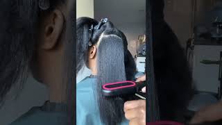 Silk press without heat damage curlyhair naturalhair silkpress [upl. by Kavita]