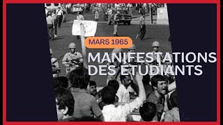 Manifestations aux allures révolutionnaires  Lycéens du Maroc 1965 🇲🇦casablanca [upl. by Susej255]