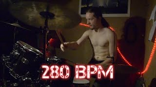 Playing at 280 BPM [upl. by Nashom]