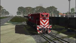 EMD GR12W 6601  HACIENDO MANIOBRAS CON PATRICIA FEPSA  OPEN RAILS [upl. by Atinid773]