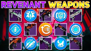 ALL Revenant Weapons Traits amp Origin Perks Revenant Episode  Destiny 2 [upl. by Aznola]