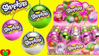 36 NEW 2016 Shopkins Christmas Ornaments Full Case Opening [upl. by Audrie]