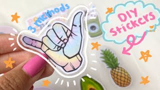 3 Ways to Make DIY Stickers  Using Stuff You Have At Home [upl. by Feliks698]