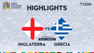 HIGHLIGHTS  Inglaterra vs Grecia  UEFA Nations League 2024  TUDN [upl. by Wojcik343]