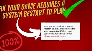 Fix Your Game Requires a System Restart to Play Valorant NEW [upl. by Kihtrak]