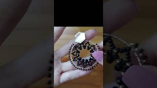 Tutorial Completo disponible Aretes sobre aros hechoamano diy bisuteriacreativa [upl. by Aianat]