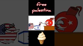 ice cream  countryballs memesvideo animation palestinasave trending turkey america [upl. by Ezara]