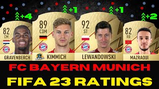 FIFA 23  FC BAYERN MUNICH Ratings Prediction  Lewandowski💥 Kimmich🤯 Mazraoui⚡ Gravenberch 🧐 [upl. by Lotsirk]