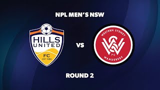 NPL Men’s NSW Round 2 Hills United FC v Western Sydney Wanderers FC [upl. by Anev601]