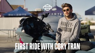 AllNew 2024 HarleyDavidson Road Glide Motorcycle  First Ride with Cory Tran [upl. by Mattie130]