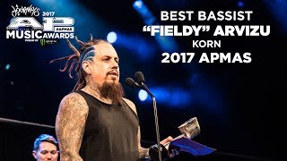 APMAs 2017 Best Bassist KORNS quotFIELDYquot ARVIZU [upl. by Noskcire]