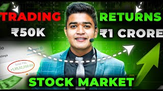 ₹50000 to ₹10000000 from Stock Market 😱  My Trading Model 🤫 [upl. by Jordison]