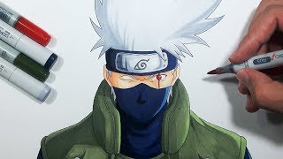 How To Draw Kakashi Hatake  Step By Step Tutorial [upl. by Benjy]