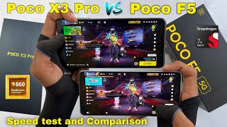 Poco x3 pro VS Poco f5 speed test and comparison and all features [upl. by Ainoet]