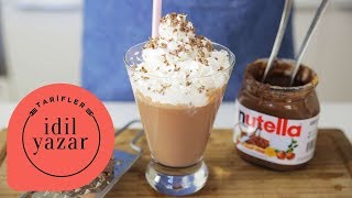 Nutella Milkshake Nasıl Yapılır   İdil Yazar  Yemek Tarifleri  How to make Nutella Milkshake [upl. by Nytram482]