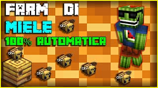 Farm di MIELE automatica Minecraft 116  Tutorial [upl. by Mezoff]