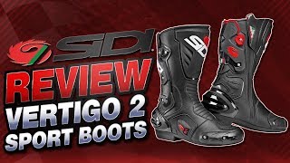 Sidi Vertigo 2 Boots Review  Sportbike Track Gear [upl. by Annaitat]