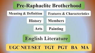 PreRaphaelite Brotherhood Movement in English Definition History Common Aspirations and Members [upl. by Arema]