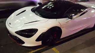 MILLIONAIRES Nightlife in Summer London  SUPERCARS Mafia BMW RS6 Exhaust Sound ALEEM in Huracan [upl. by Alcinia]