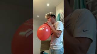 Blowing up balloons until they pop in my face 😂 [upl. by Eserahs]