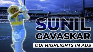 The ORIGINAL Little Master goes BANG Best of Gavaskars ODIs in Australia  From the Vault [upl. by Aivata]