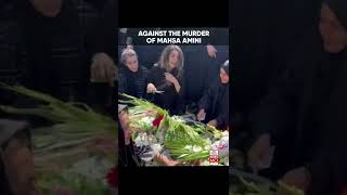 Sister Of Iran Man Killed In AntiHijab Protest Chops Hair On Grave shorts viralvideo [upl. by Yetty518]