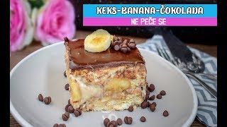 Brzi kolač sa bananama za 15 minuta  Brz i ukusan Ukus kao krem bananice [upl. by Alida]